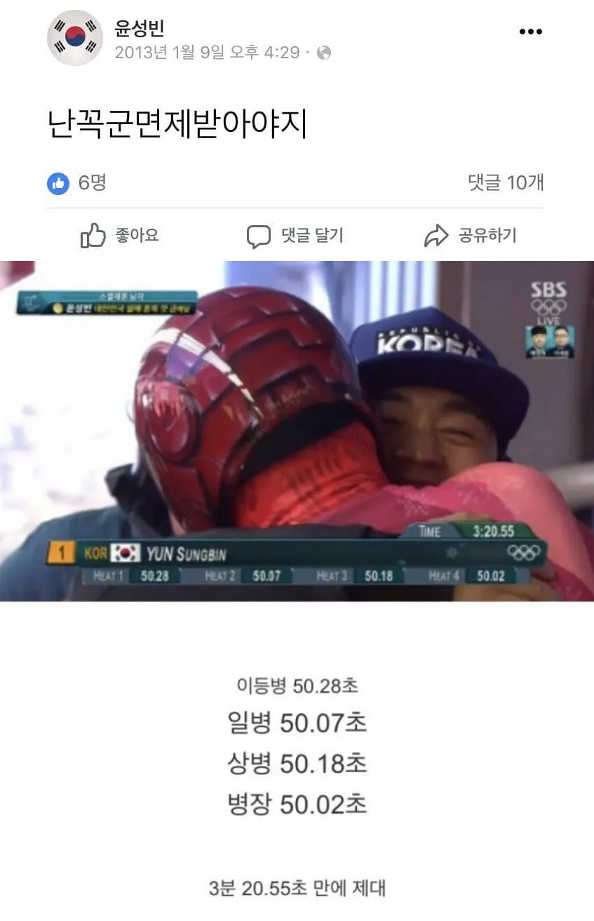 3분만에 제대한 남자