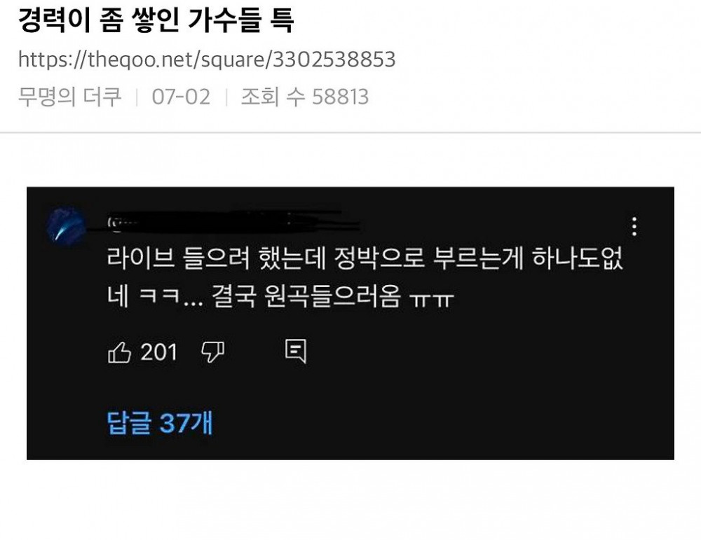 경력 좀 쌓인 가수들 특징
