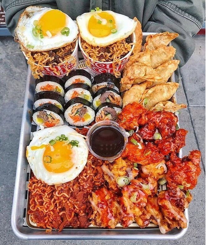 미국 경기장에서 판매 되고 있다는 K-푸드 세트