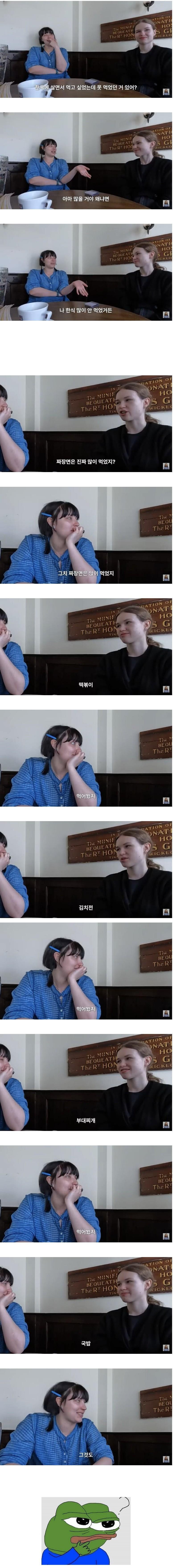 교환학생으로 한국에 갔던 독일녀