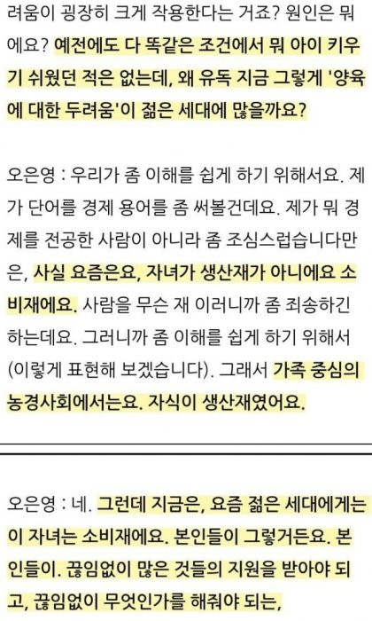 ???? : 자녀는 생산재가 아니라 소비재