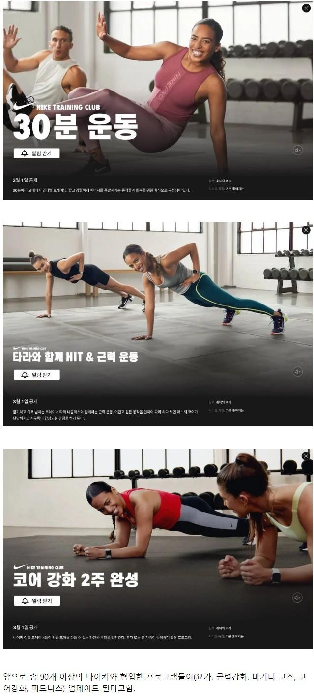다음달 업데이트 되는 넷플릭스 운동 프로